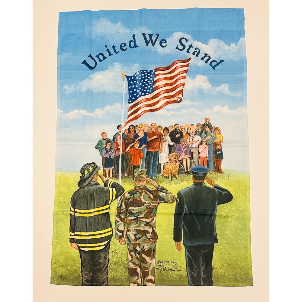 Custom Decor United Weβ Stand Outdoor Decorative Flag Evonne Vey Troutman 40x28